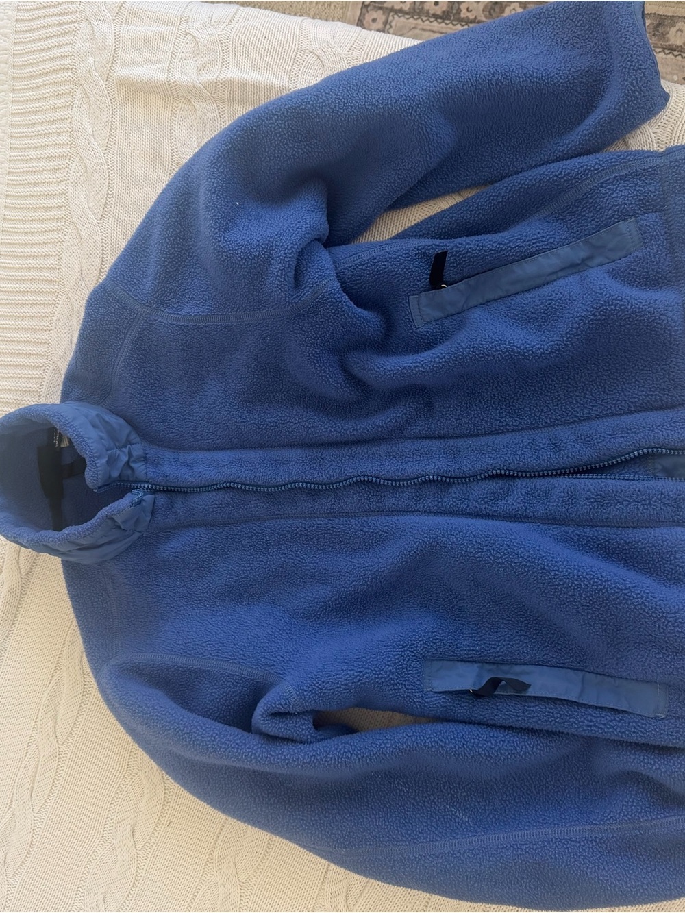Patagonia Synchilla Vintage MADE IN USA Blue Full-Zip Teddy Fleece Jacket